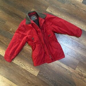 Vintage Red Barn Jacket Style winter coat
